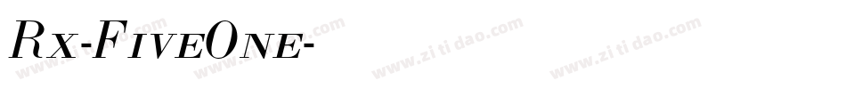Rx-FiveOne字体转换