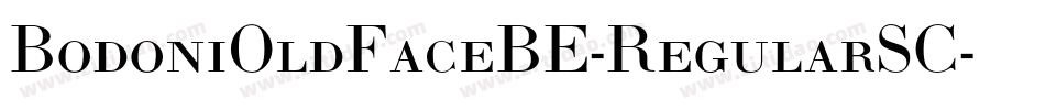 BodoniOldFaceBE-RegularSC字体转换