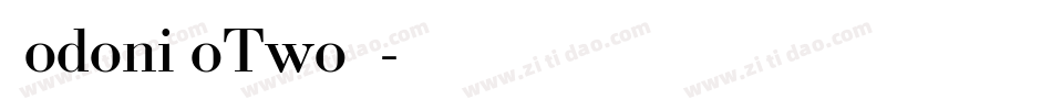 BodoniNoTwoEF字体转换