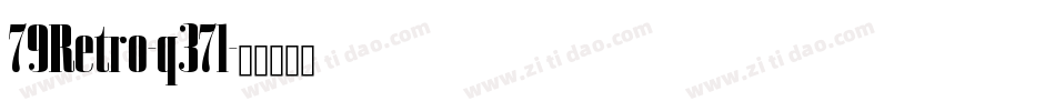 79Retro-q37l字体转换
