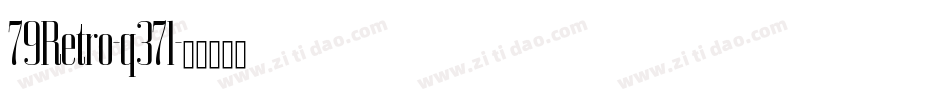 79Retro-q37l字体转换