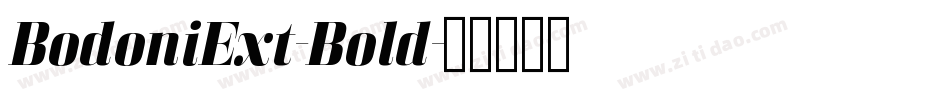 BodoniExt-Bold字体转换