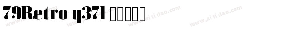 79Retro-q37l字体转换