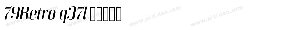 79Retro-q37l字体转换