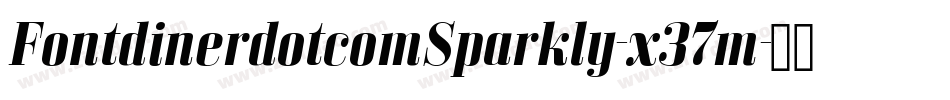 FontdinerdotcomSparkly-x37m字体转换