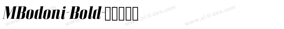 MBodoni-Bold字体转换