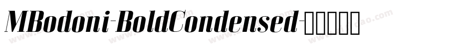 MBodoni-BoldCondensed字体转换