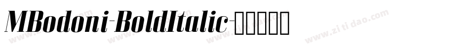 MBodoni-BoldItalic字体转换