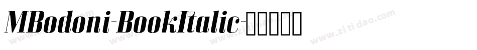 MBodoni-BookItalic字体转换