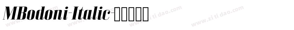 MBodoni-Italic字体转换
