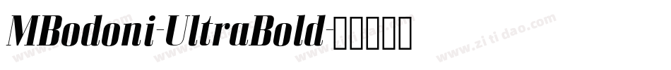 MBodoni-UltraBold字体转换