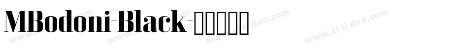 MBodoni-Black字体转换