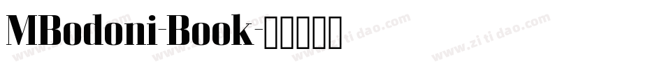 MBodoni-Book字体转换