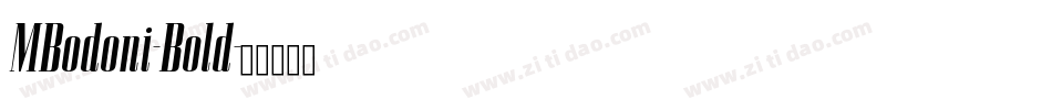 MBodoni-Bold字体转换