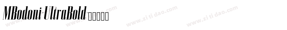 MBodoni-UltraBold字体转换