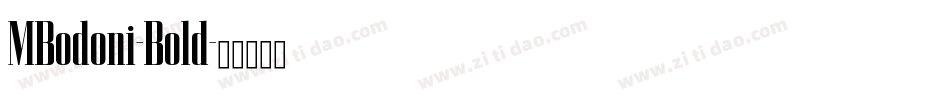 MBodoni-Bold字体转换