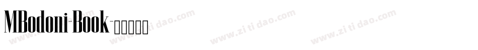 MBodoni-Book字体转换