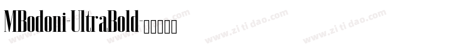MBodoni-UltraBold字体转换