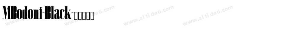 MBodoni-Black字体转换