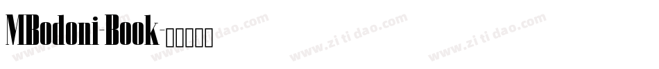 MBodoni-Book字体转换