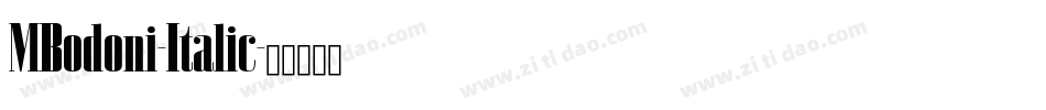 MBodoni-Italic字体转换