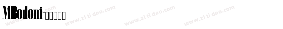 MBodoni字体转换