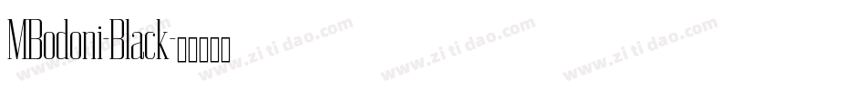 MBodoni-Black字体转换