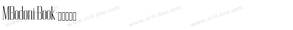 MBodoni-Book字体转换