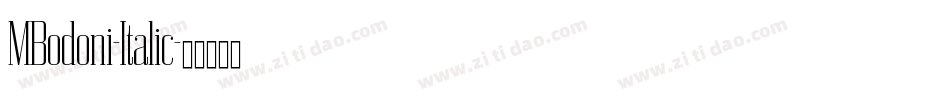 MBodoni-Italic字体转换