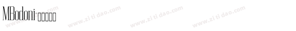 MBodoni字体转换