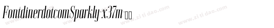 FontdinerdotcomSparkly-x37m字体转换