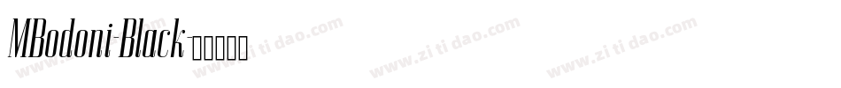 MBodoni-Black字体转换