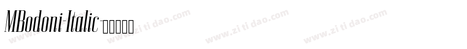 MBodoni-Italic字体转换