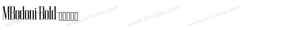 MBodoni-Bold字体转换