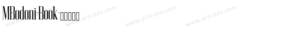 MBodoni-Book字体转换