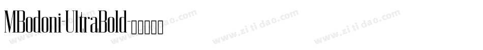 MBodoni-UltraBold字体转换