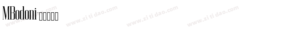 MBodoni字体转换