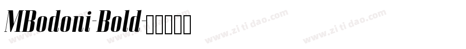 MBodoni-Bold字体转换