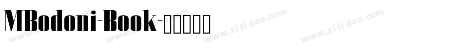 MBodoni-Book字体转换