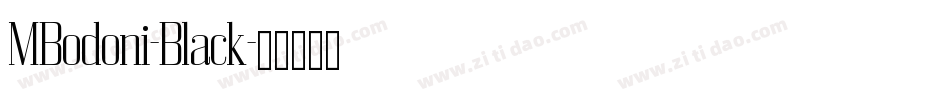 MBodoni-Black字体转换