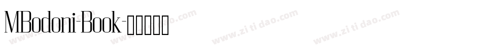 MBodoni-Book字体转换