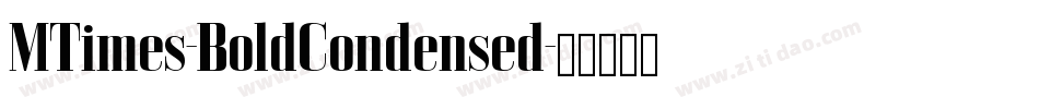 MTimes-BoldCondensed字体转换
