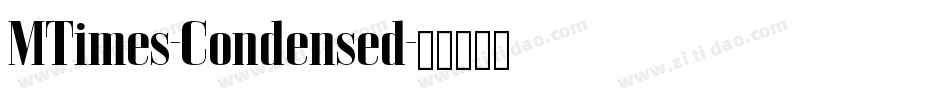 MTimes-Condensed字体转换