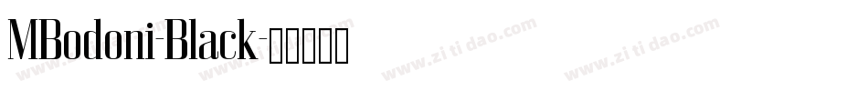 MBodoni-Black字体转换