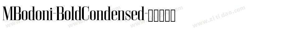 MBodoni-BoldCondensed字体转换