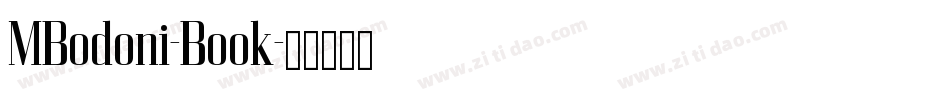 MBodoni-Book字体转换