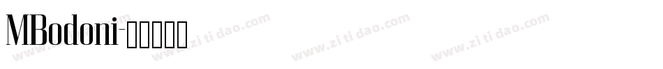 MBodoni字体转换