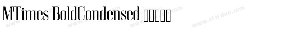 MTimes-BoldCondensed字体转换