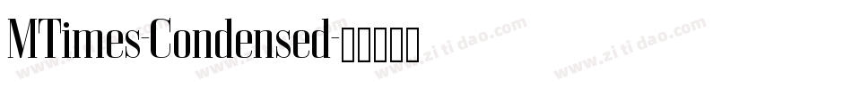 MTimes-Condensed字体转换