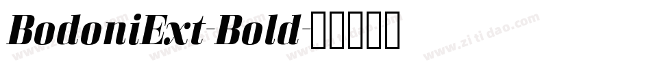BodoniExt-Bold字体转换